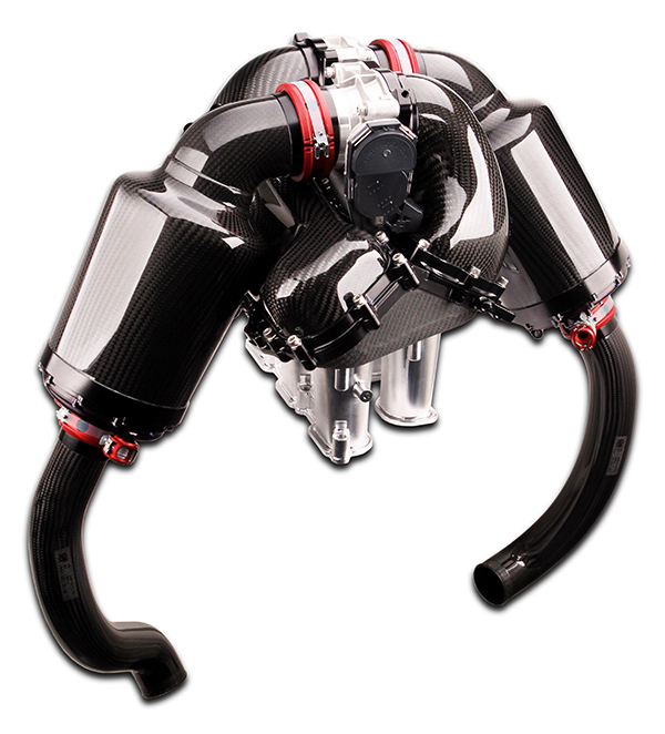 Cutaway rendering of an advanced intake manifold